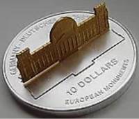 (№2003km23) Монета Науру 2003 год 10 Dollars (Немецкий Рейхстаг)